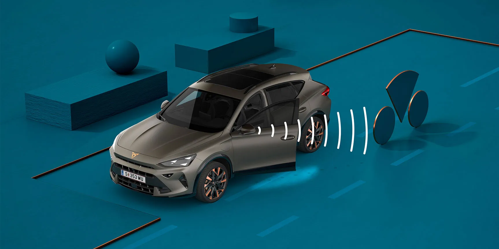 Sensor de punto ciego y alerta de salida